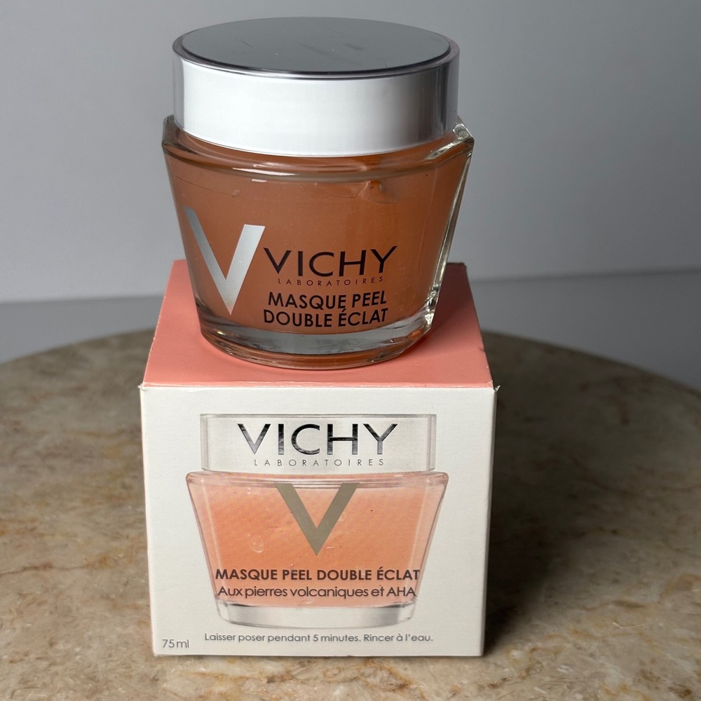 Vichy Double Glow Peel Mask 75ml Orange Volcanic Rock AHA Radiance Read Exp